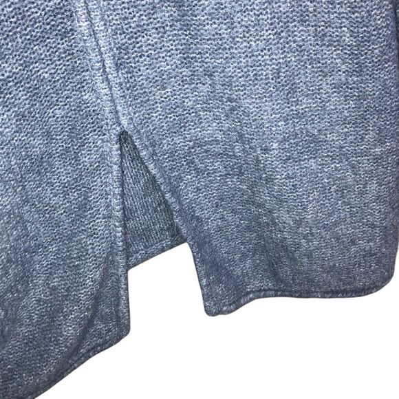 515. Abercrombie & fitch blue turtle neck split back tunic sweater - Picture 3 of 7